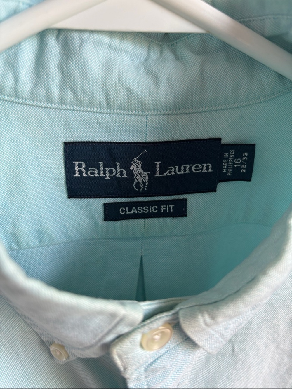 Ralph Lauren Pale Blue Button-Down Oxford Shirt - Picture 2 of 4